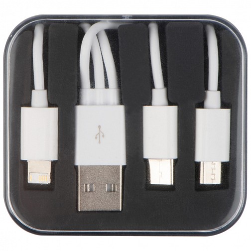 Kabel USB 3w1 - czarny - (GM-20784-03)