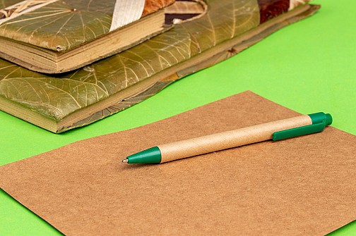 Długopis tekturowy - zielony - (GM-10397-09)