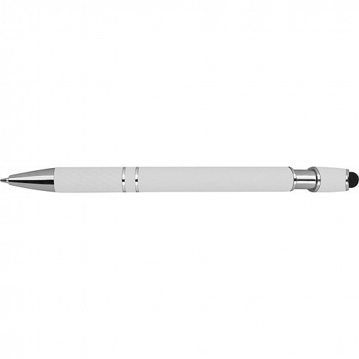 Długopis plastikowy touch pen - biały - (GM-13689-06)