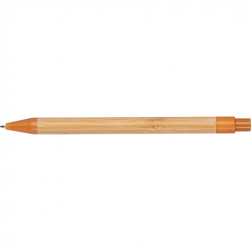 Długopis bambusowy - pomarańczowy - (GM-13211-10)