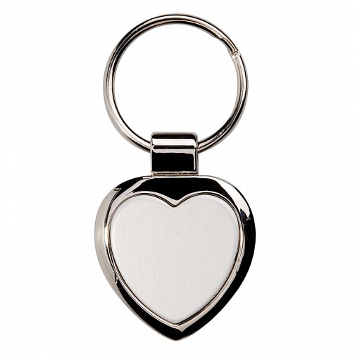 Brelok metalowy Stout Heart, srebrny  (R73277)