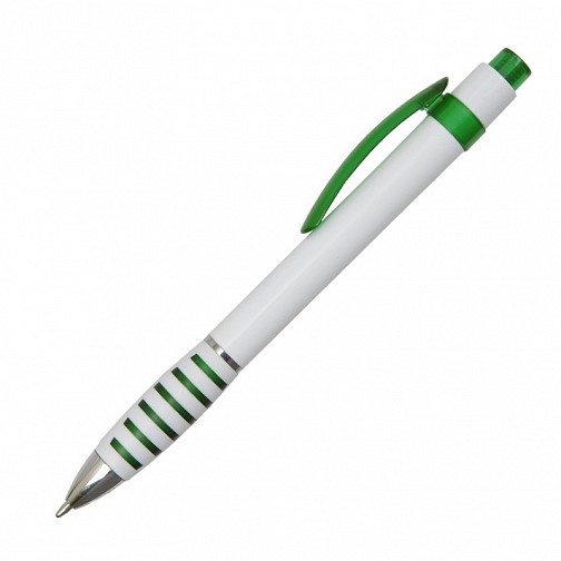 Długopis Martes, zielony/biały  (R73338.05)