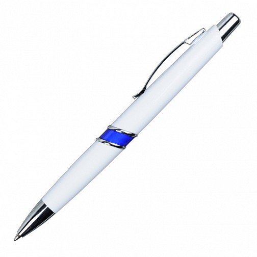 Długopis Shorty, niebieski/biały  (R73380.04)