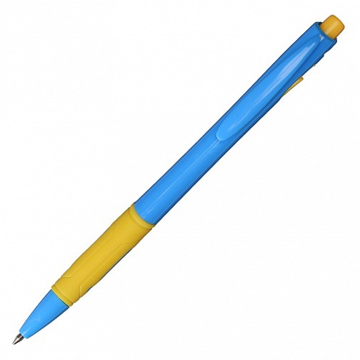 Długopis Azzure, niebieski/żółty  (R04427.04)