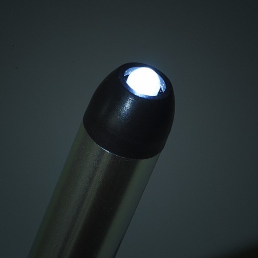 Latarka lekarska LED, srebrny  (R35653)