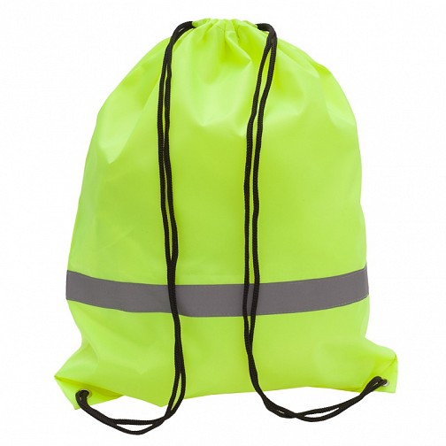 Plecak promocyjny z taśmą odblaskową, żółty  (R08696.03)