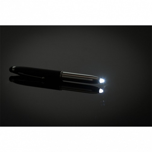 Długopis – latarka LED Pen Light, czarny/srebrny  (R35650.02)