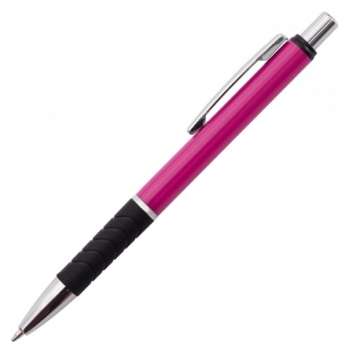 Długopis Andante Solid, różowy/czarny  (R73406.33)