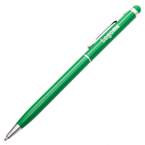 Długopis aluminiowy Touch Tip, zielony  (R73408.05)