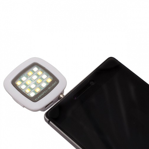 Lampa błyskowa do smartfonów Selfie Flash, biały  (R64331.06)