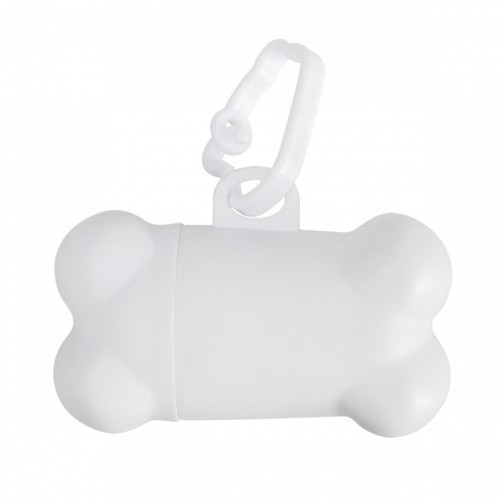 Pojemniczek z woreczkami Neat Dog, biały  (R73623.06)