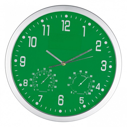 Zegar ścienny CrisMa - zielony - (GM-41238-09)