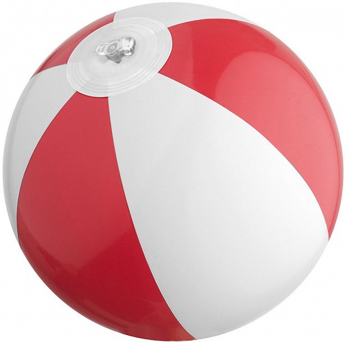 Piłka plażowa, mała - czerwony - (GM-58261-05)