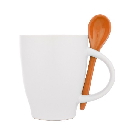 Kubek ceramiczny - pomarańczowy - (GM-85095-10)