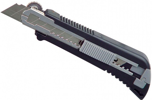 Nóż do kartonu - czarny - (GM-89005-03)
