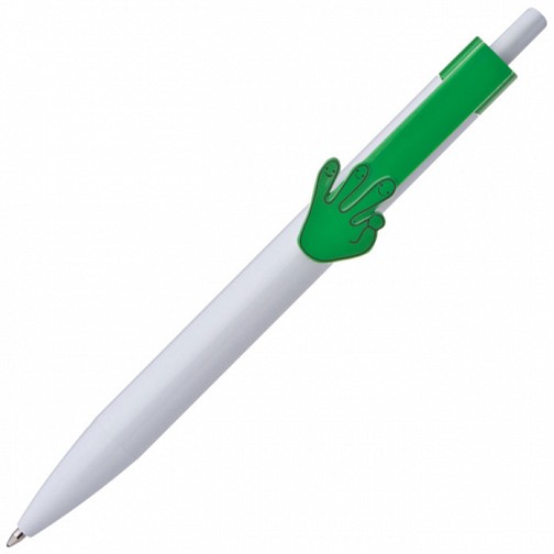Długopis plastikowy CrisMa Smile Hand - zielony - (GM-14445-09)