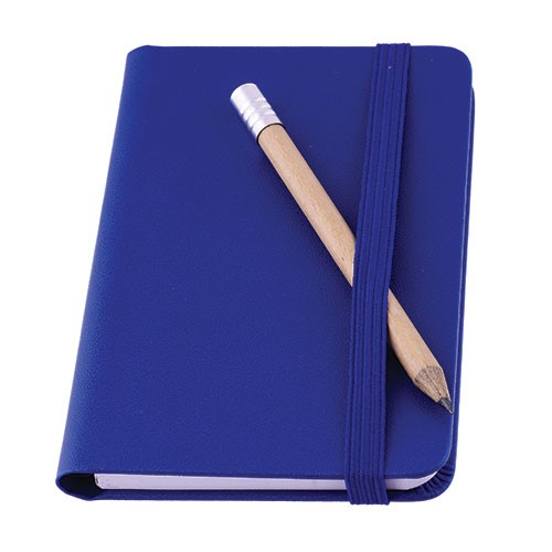 Notes A7 z ołówkiem - niebieski - (GM-T250550-04)