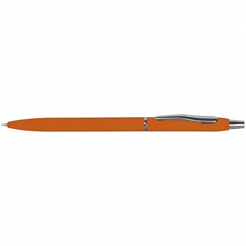 Długopis metalowy - gumowany - pomarańczowy - (GM-10715-10)