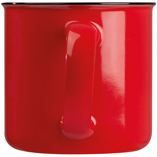 Kubek ceramiczny - czerwony - (GM-80843-05)