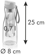 Butelka na napoje z sitkiem PURITY 0.7 l - jasno niebieski - (GM-TS891990-.3024)