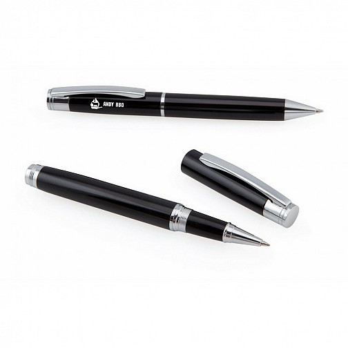 Zestaw piśmienny, długopis i pióro kulkowe (V1486-03)
