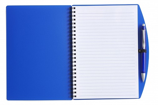 Notatnik A5 (kartki w linie) z długopisem (V2387-04)