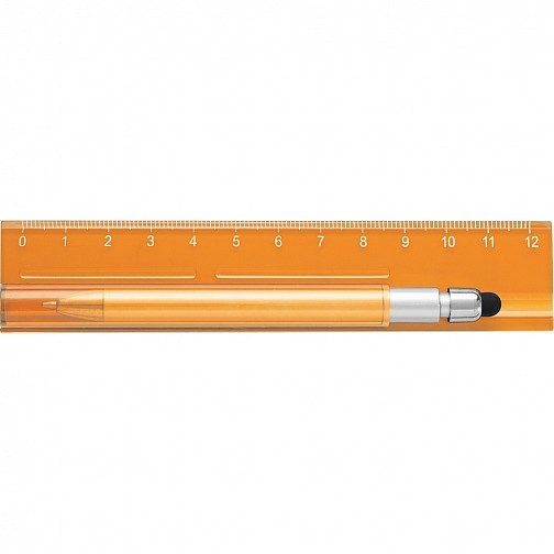 Linijka, długopis, touch pen (V1724-07)