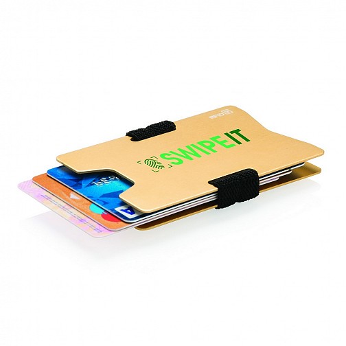 Minimalistyczny aluminiowy portfel, ochrona RFID (P820.466)