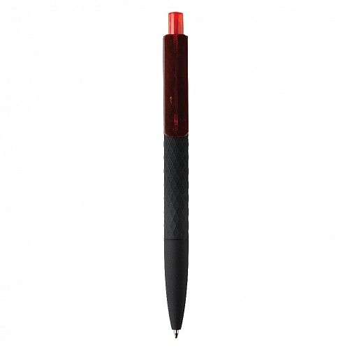 Delikatny w dotyku, czarny długopis X3 (P610.974)