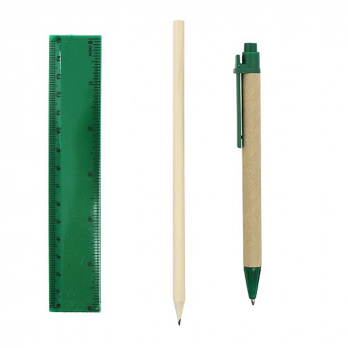 Zestaw szkolny, ołówek, długopis, gumka, temperówka, linijka (V7869-06)