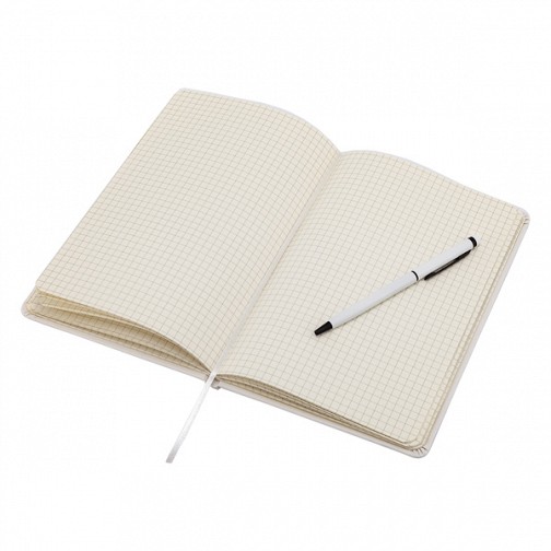 Zestaw notes z długopisem Abrantes, biały  (R64214.06)