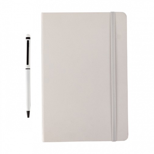 Zestaw notes z długopisem Abrantes, biały  (R64214.06)