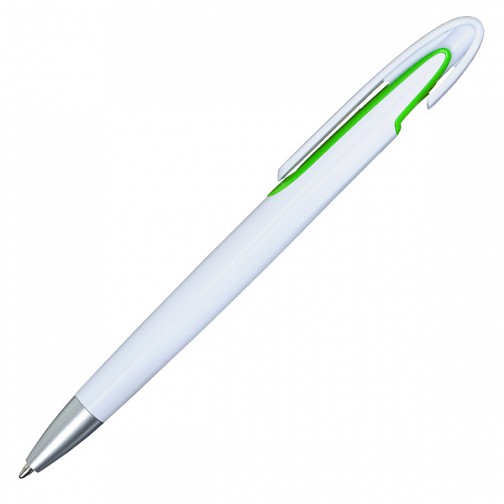 Długopis Advert, jasnozielony/biały  (R73430.55)