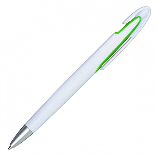 Długopis Advert, jasnozielony/biały  (R73430.55)