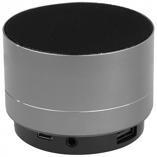 Aluminiowy głośnik Bluetooth - szary - (GM-30899-07)