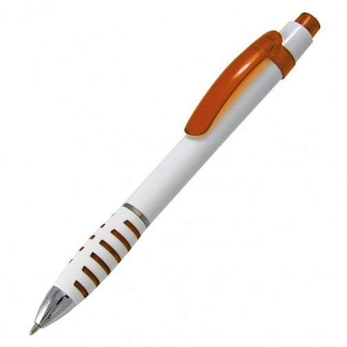 Długopis Martes, pomarańczowy/biały  (R73338.15)