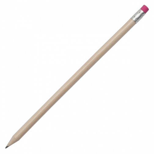 Ołówek z gumką, różowy/ecru  (R73766.33)