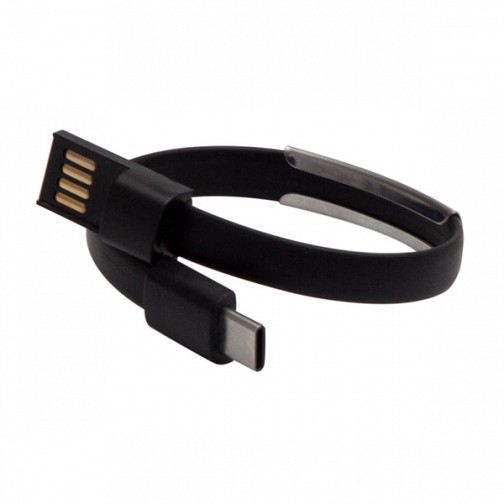 Bransoletka Wristlie USB typu C, czarny  (R50179.02)