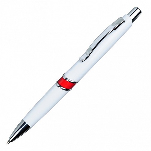 Długopis Shorty, czerwony/biały  (R73380.08)