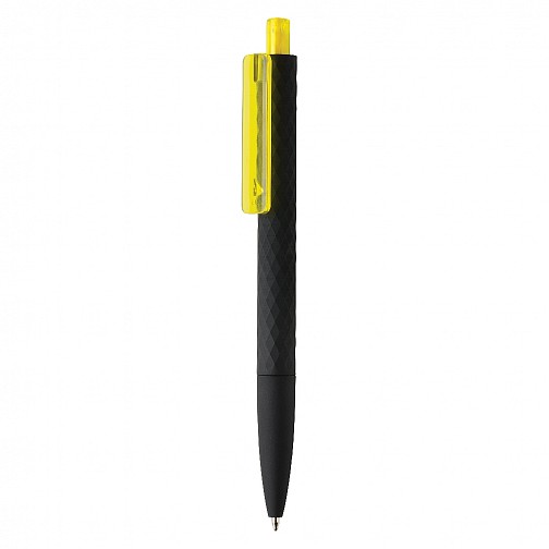 Delikatny w dotyku, czarny długopis X3 (P610.976)