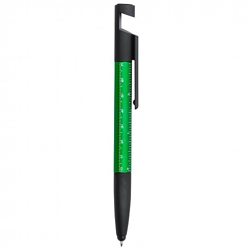 Długopis wielofunkcyjny, czyścik do ekranu, linijka, stojak na telefon, touch pen, śrubokręty (V1849-06)