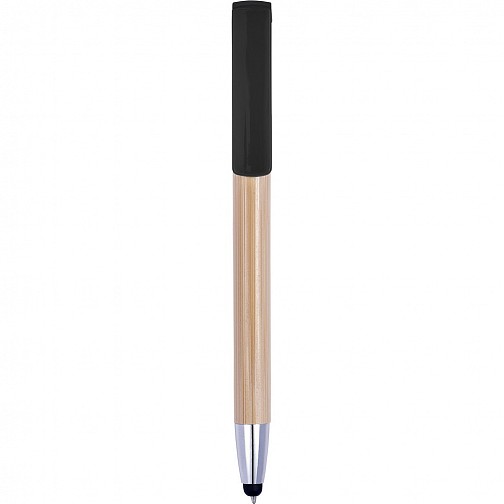 Bambusowy długopis, touch pen, stojak na telefon (V1929-03)