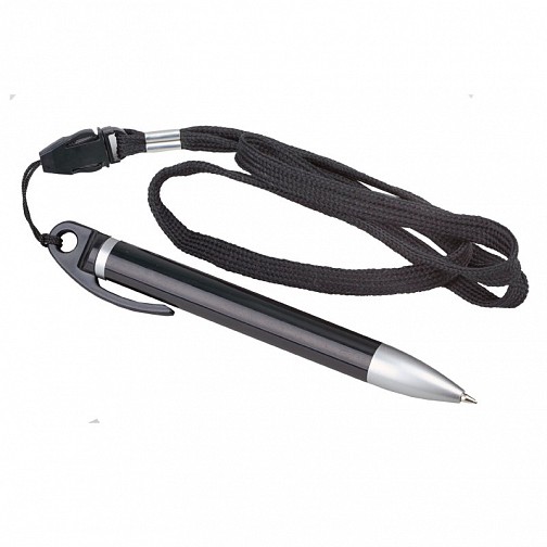 Długopis Lanyard, czarny  (R73393.02)