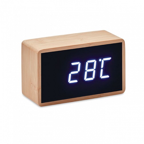 Bambusowy  budzik LED - MIRI CLOCK (MO9921-40)
