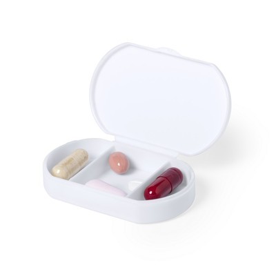 Antybakteryjny pojemnik na tabletki z 3 przegrodami (V8862-02)