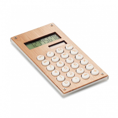 8-cyfrowy kalkulator bambusowy - CALCUBAM (MO6215-40)