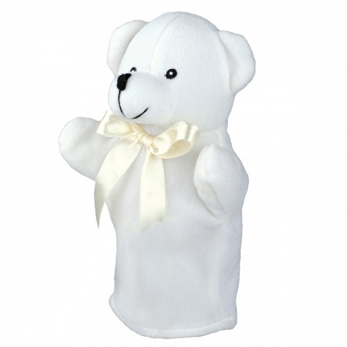 Pacynka Teddy Bear, biały  (R73903.06)