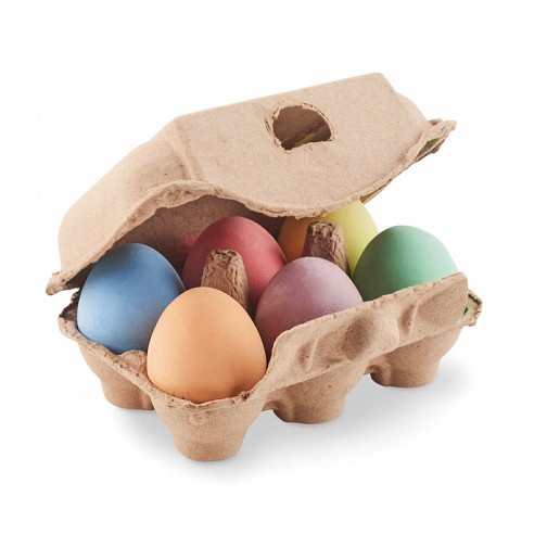 6 kredowych jajek w pudełku - TAMAGO (MO6479-13)