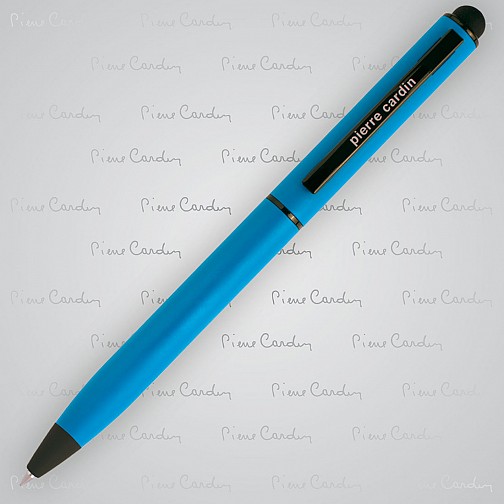 Długopis metalowy touch pen, soft touch CELEBRATION Pierre Cardin - jasnoniebieski - (GM-B010170-5IP324)