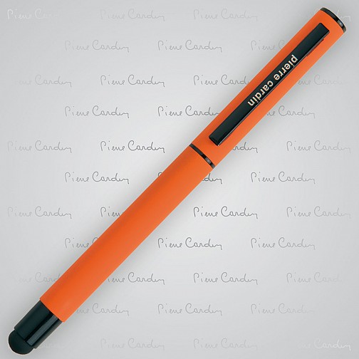 Pióro kulkowe touch pen, soft touch CELEBRATION Pierre Cardin - pomarańczowy - (GM-B030060-1IP310)
